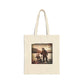 Vintage Lake Party Alien UFO Bigfoot 100% Cotton Canvas Tote Bag