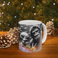 Aquarium Hawaiian Shirt Alien Bigfoot Ceramic Novelty Coffee Mug (11oz)