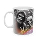 Aquarium Hawaiian Shirt Alien Bigfoot Ceramic Novelty Coffee Mug (11oz)