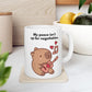 Protecting Peace Coffee Mug | Badass Affirmations Funny Motivational Gift For Women Friendship Gift Best Friend Birthday You Got This Affirmation Gifts For Women Motivational Gift
