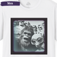 Mount Rushmore National Park Alien Bigfoot Men's Tee