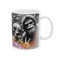 Aquarium Hawaiian Shirt Alien Bigfoot Ceramic Novelty Coffee Mug (11oz)