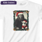 Bigfoot & Chihuahua Dog Santa Holiday Portrait Christmas Kids Unisex Short Sleeve