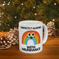 Rainbow Aligned With Abundance Coffee Mug | Badass Affirmations Funny Motivational Gift For Women Friendship Gift Best Friend Birthday You Got This Affirmation Gifts For Women Motivational Gift