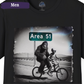 Area 51 Tandem Bike Alien Bigfoot T Shirt Men's