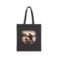 Vintage Lake Party Alien UFO Bigfoot 100% Cotton Canvas Tote Bag