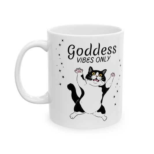 Goddess Energy Coffee Mug | Funny Motivational Gift For Women Friendship Gift Best Friend Birthday You Got This Affirmation Gifts Motivational Gift
