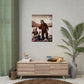 Vintage Lake Party Alien UFO Bigfoot Rolled Poster