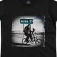 Area 51 Tandem Bike Alien Bigfoot T Shirt Women's