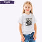 Bigfoot Cat Portrait Christmas Kids Unisex Short Sleeve