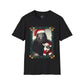 Bigfoot & Chihuahua Dog Santa Christmas Portrait Men's Short Sleeve