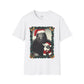 Bigfoot & Chihuahua Dog Santa Christmas Portrait Men's Short Sleeve