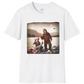 Vintage Lake Party Alien UFO Bigfoot T Shirt Men's